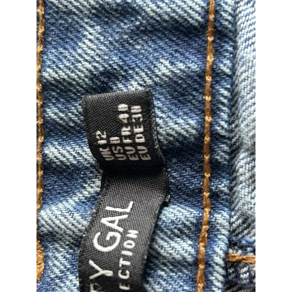 Nasty Gal Women’s Size 8 Acid Washed High Waisted Mom Jeans Y2K